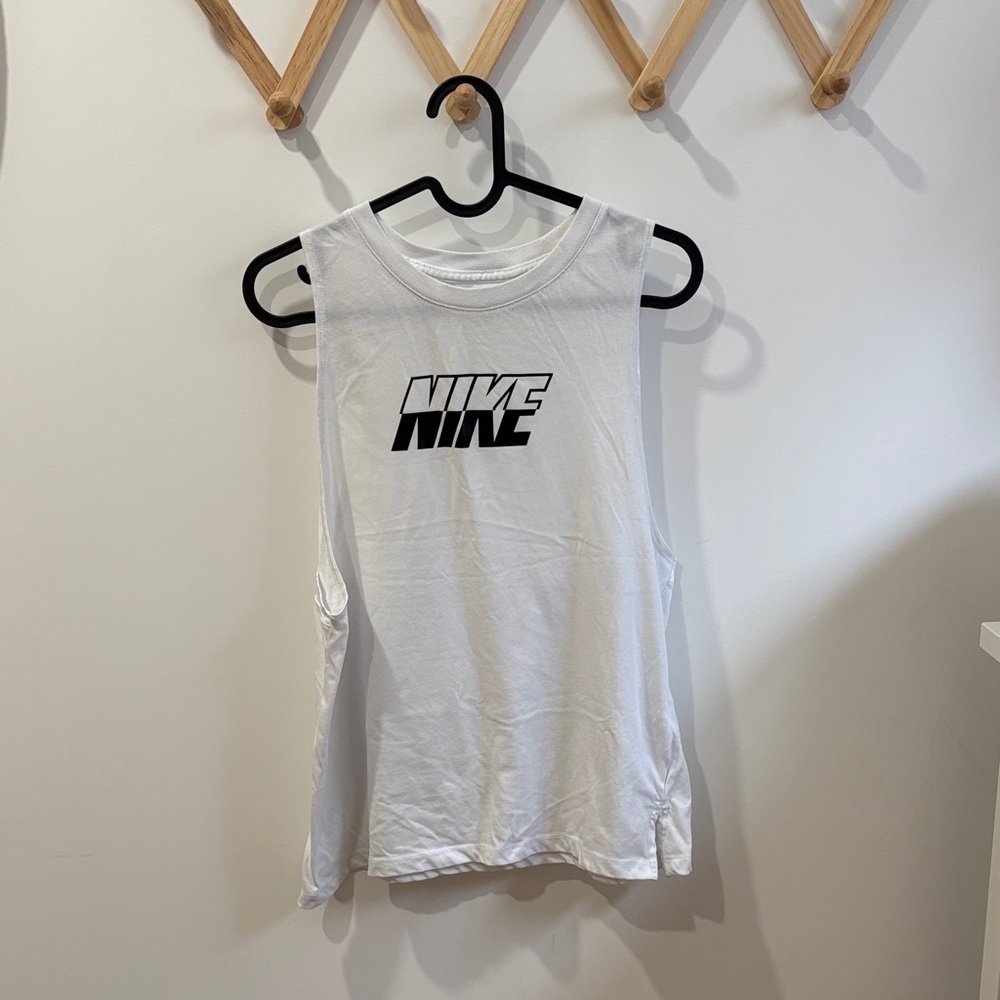 Nike womens white cami M